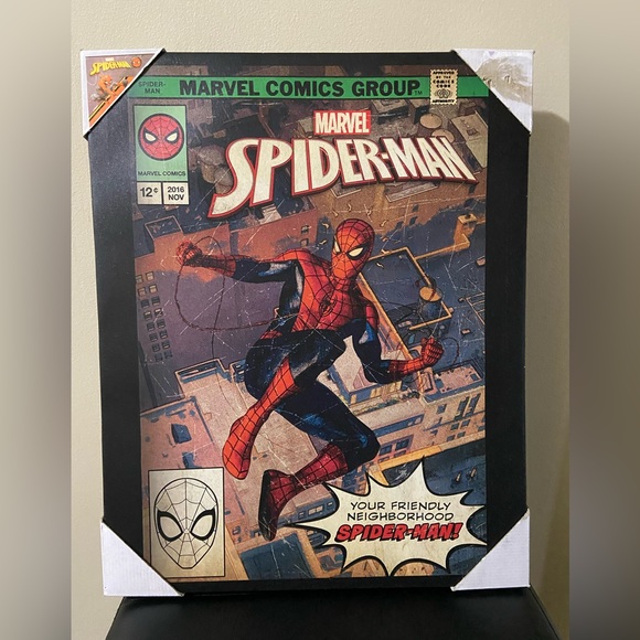 Wall Decor Spiderman Vintage Comic Wall Art Poshmark